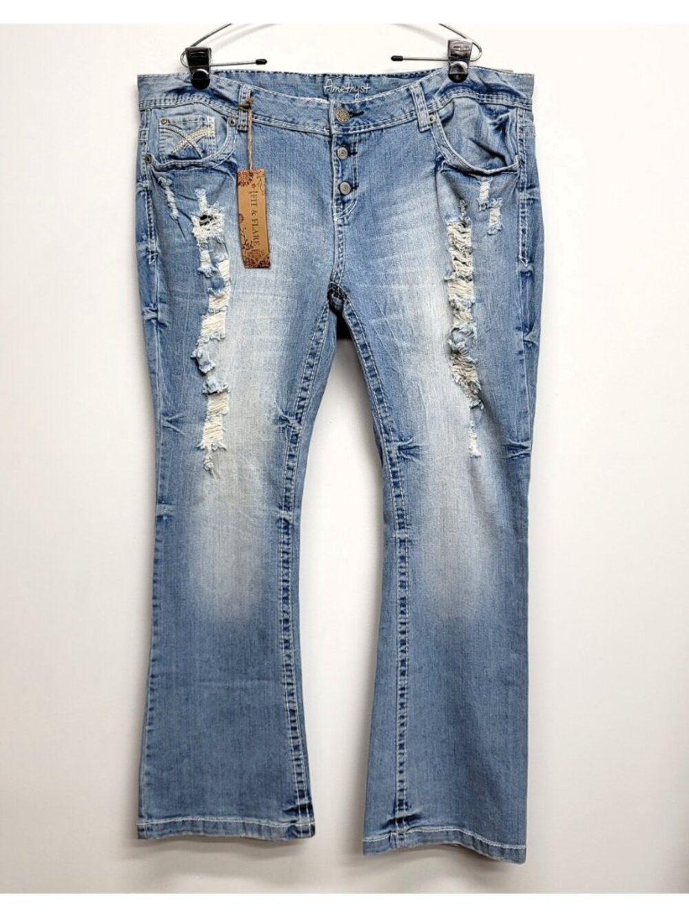 Distressed Light Blue Women's Jeans